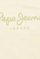 T-shirt HANA GLITTER | Regular Fit Pepe Jeans London κρεμώδες
