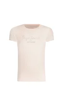 T-shirt NURIA | Regular Fit Pepe Jeans London πουδραρισμένο ροζ