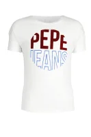 t-shirt carena | regular fit Pepe Jeans London άσπρο