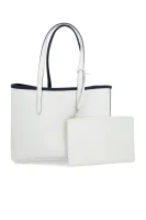 δύο όψεων shopper + τσάντα μέσης Lacoste άσπρο