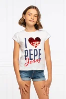 T-shirt MACA | Regular Fit Pepe Jeans London άσπρο