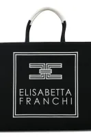 τσάντα shopper Elisabetta Franchi μαύρο