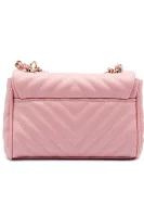 Τσάντα ώμου CROSSBODY FLAP BAG Guess πουδραρισμένο ροζ