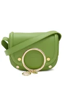 Δερμάτινα τσάντα ώμου MARA SMALL See By Chloé πράσινο
