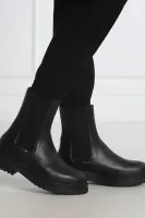 Δερμάτινος μπότες τσέλσι CUSCINO Marella μαύρο