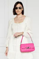 Δερμάτινα τσάντα ώμου SHLDR Michael Kors ροζ