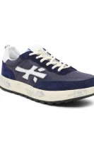 Sneakers NOUS 6765 | με την προσθήκη δέρματος Premiata ναυτικό μπλε