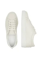 Sneakers FLINT Lace Lo Lthr | με την προσθήκη δέρματος Karl Lagerfeld άσπρο