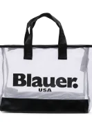 Τσάντα shopper KARA06 BLAUER άσπρο