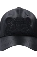 δερμάτινα καπέλο μπείζμπολ Kenzo μαύρο