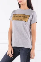 t-shirt | regular fit Trussardi γκρί