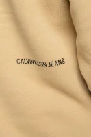 Μπλούζα | Regular Fit CALVIN KLEIN JEANS χρώμα καμήλας 