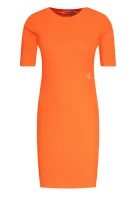φόρεμα CALVIN KLEIN JEANS πορτοκαλί