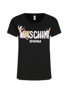 t-shirt | regular fit Moschino Swim μαύρο