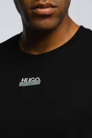 t-shirt durned | regular fit HUGO μαύρο
