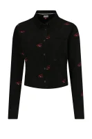 πουκάμισο | cropped fit Tommy Jeans μαύρο