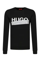 μπλούζα dicago | regular fit HUGO μαύρο