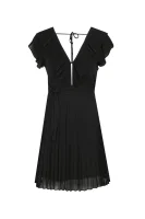 φόρεμα GEORGETTE TWINSET μαύρο