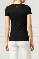 t-shirt pop | slim fit GUESS μαύρο