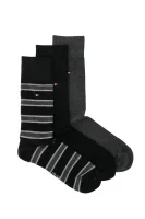 κάλτσες 3 pack promo Tommy Hilfiger μαύρο