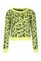 πουλόβερ leopard | regular fit DKNY JEANS πράσινο ασβέστη