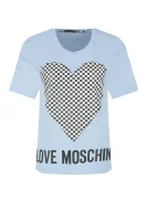 t-shirt | regular fit Love Moschino χρώμα του ουρανού