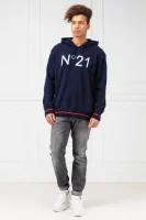 μάλλινος πουλόβερ | regular fit N21 ναυτικό μπλε