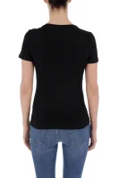 t-shirt ss cn basic triangle | slim fit GUESS μαύρο