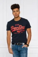 T-shirt RISING SUN | Slim Fit Superdry ναυτικό μπλε