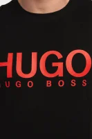 t-shirt dolive | regular fit HUGO μαύρο