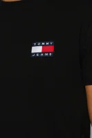 T-shirt TJM Tommy badge | Regular Fit Tommy Jeans μαύρο