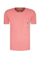 T-shirt | Custom slim fit POLO RALPH LAUREN χρώμα ροδάκινου