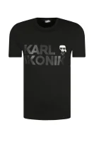 t-shirt | regular fit Karl Lagerfeld μαύρο