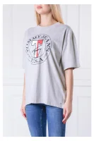 t-shirt tjw boyfriend stamp | loose fit Tommy Jeans γκρί