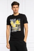 T-shirt CAMUSPACE | Slim Fit GUESS μαύρο
