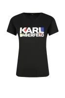 t-shirt bauhaus | regular fit Karl Lagerfeld μαύρο