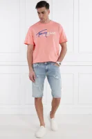 T-shirt | Regular Fit Tommy Jeans κοραλλί 