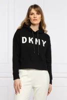 Μπλούζα EXPLODED | Cropped Fit DKNY Sport μαύρο