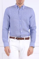Λινό πουκάμισο | Regular Fit Oscar Jacobson μπλέ