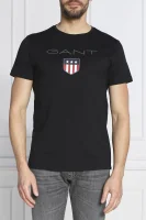 T-shirt SHIELD SS | Regular Fit Gant μαύρο