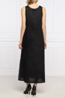 Λινό φούστα DKNY μαύρο