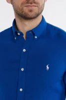Λινό πουκάμισο | Slim Fit POLO RALPH LAUREN σκούρο μπλε 