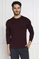μάλλινος πουλόβερ | regular fit Calvin Klein μπορντό