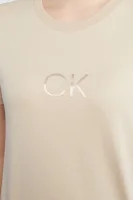 T-shirt SHINE | Regular Fit Calvin Klein μπεζ
