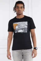 T-shirt | Slim Fit Replay μαύρο