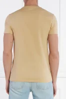 t-shirt | slim fit Lacoste χρώμα καμήλας 