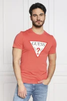 T-shirt ORIGINAL LOGO | Slim Fit GUESS κοραλλί 