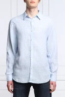 Λινό πουκάμισο COLLINS | Regular Fit GUESS μπλέ