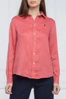 Λινό πουκάμισο | Relaxed fit POLO RALPH LAUREN κόκκινο