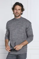 μάλλινος πουλόβερ | regular fit Calvin Klein γκρί